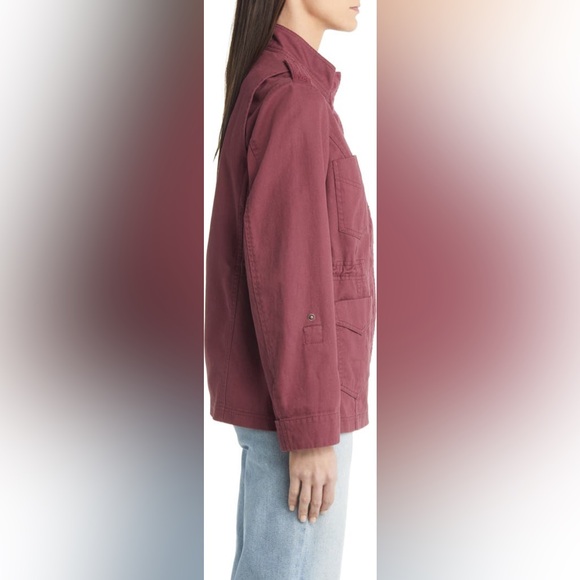 NWT Wit & Wisdom Lace Trim Utility Jacket in Rum Raisin - Picture 7 of 7